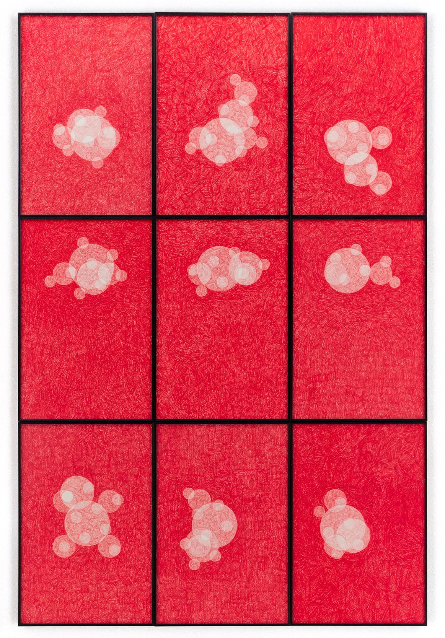 Physik Einbildung Reime 11, Detail, 2020, Ölkreidestift auf Papier, 135 x 90 cm A