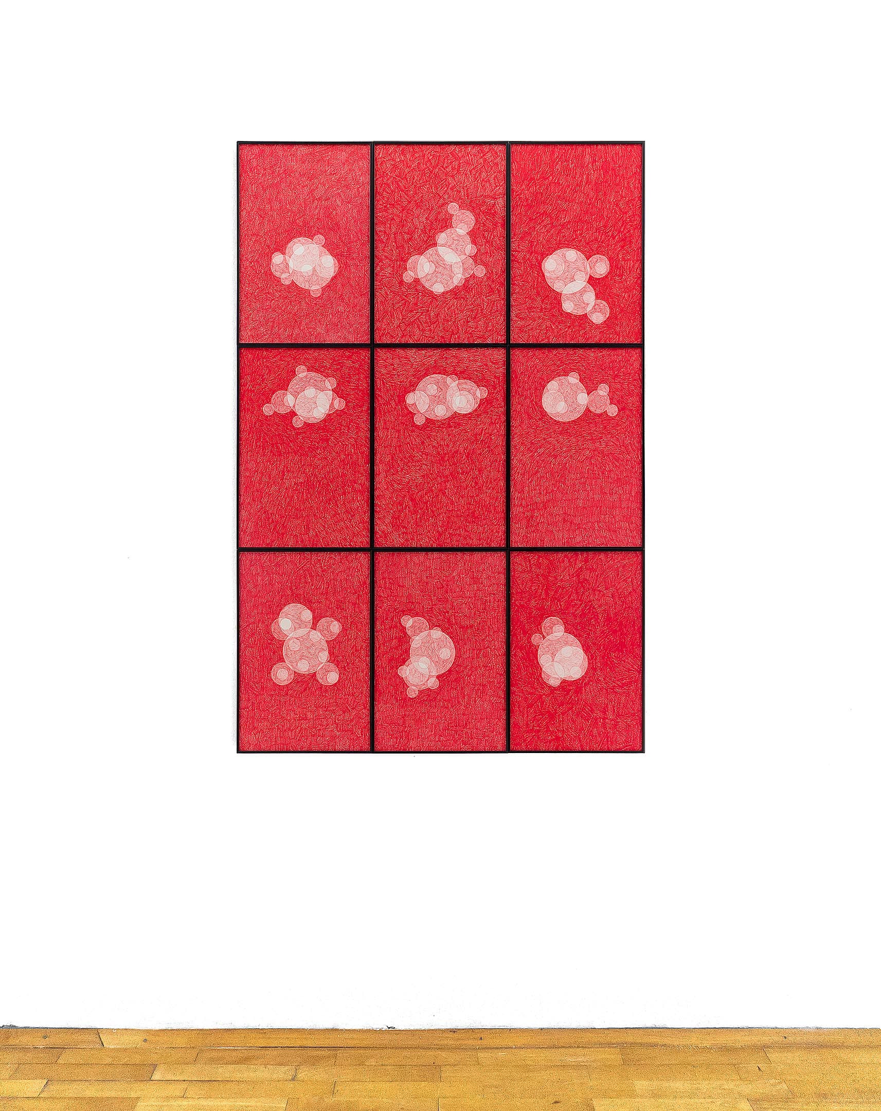 Physik Einbildung Reime 11, Detail, 2020, Ölkreidestift auf Papier, 135 x 90 cm