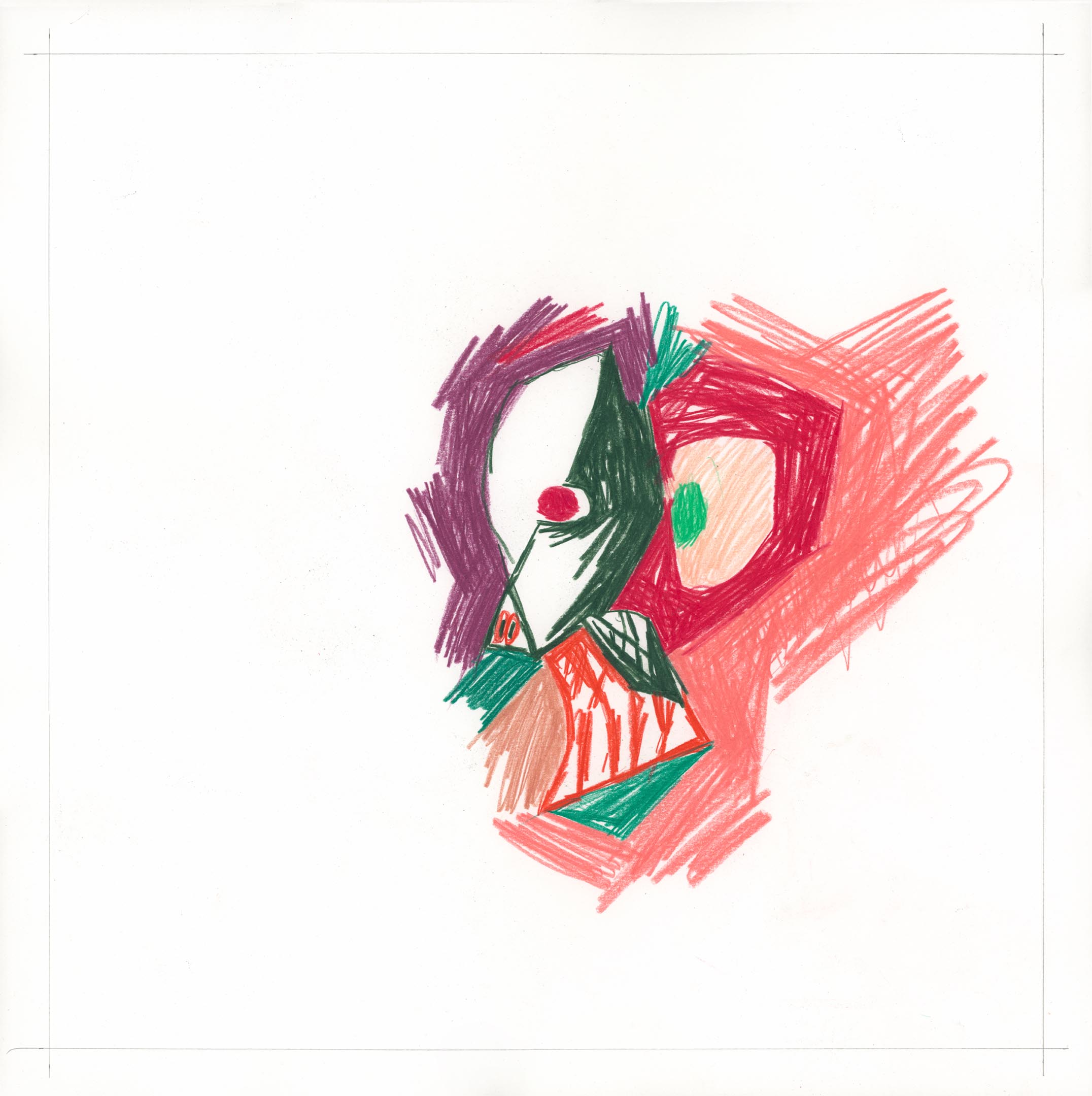 B 07 Head with Picasso No 3